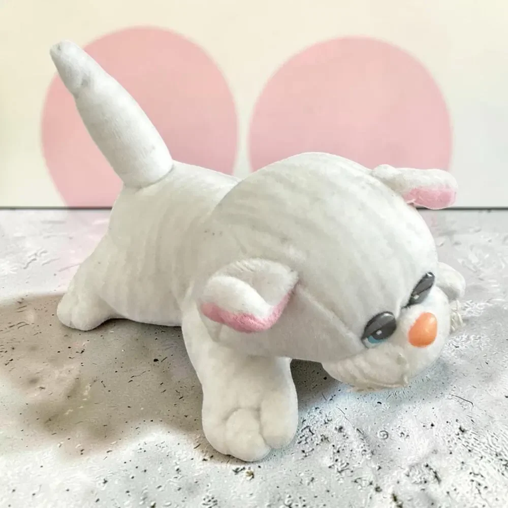 Vintage Precious Moments Plush White Cat | 8” Stuffed Animal | Applause 1987